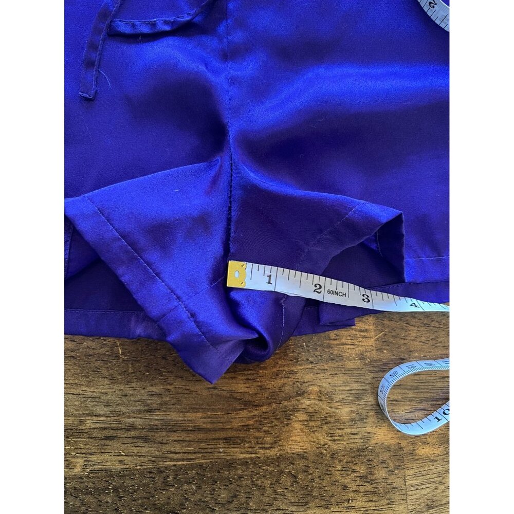 Victoria's Secret Purple Button Down Pajama Top & Shorts Set Medium - Picture 10 of 10
